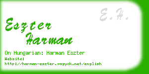 eszter harman business card